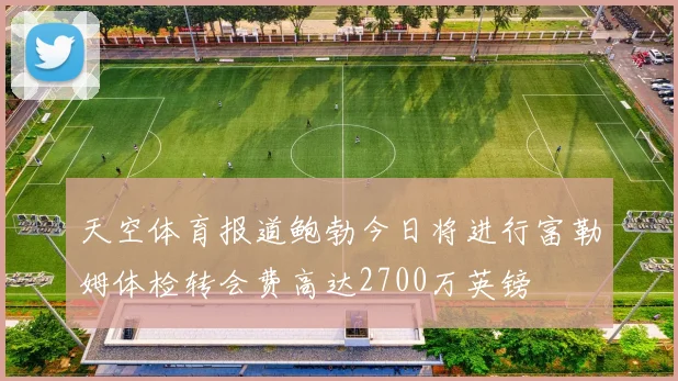 天空体育报道鲍勃今日将进行富勒姆体检转会费高达2700万英镑